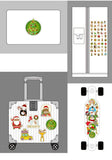 Christmas Stickers of Gilding, Santa Claus, Snowman, Christmas Tree, Christmas Window clings，Merry Christmas Classroom Party Supplies （52 Pcs）
