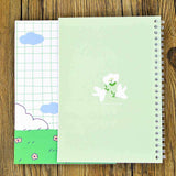 Reusable Sticker Book Sticker Collecting Album Won't Harm Stickers 22 Sheets 8.3" x 5.8" (Peace Dove)