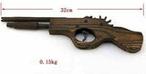 Solid Wooden Rubber Band Gun with 100 Rubber Bands 12" Length